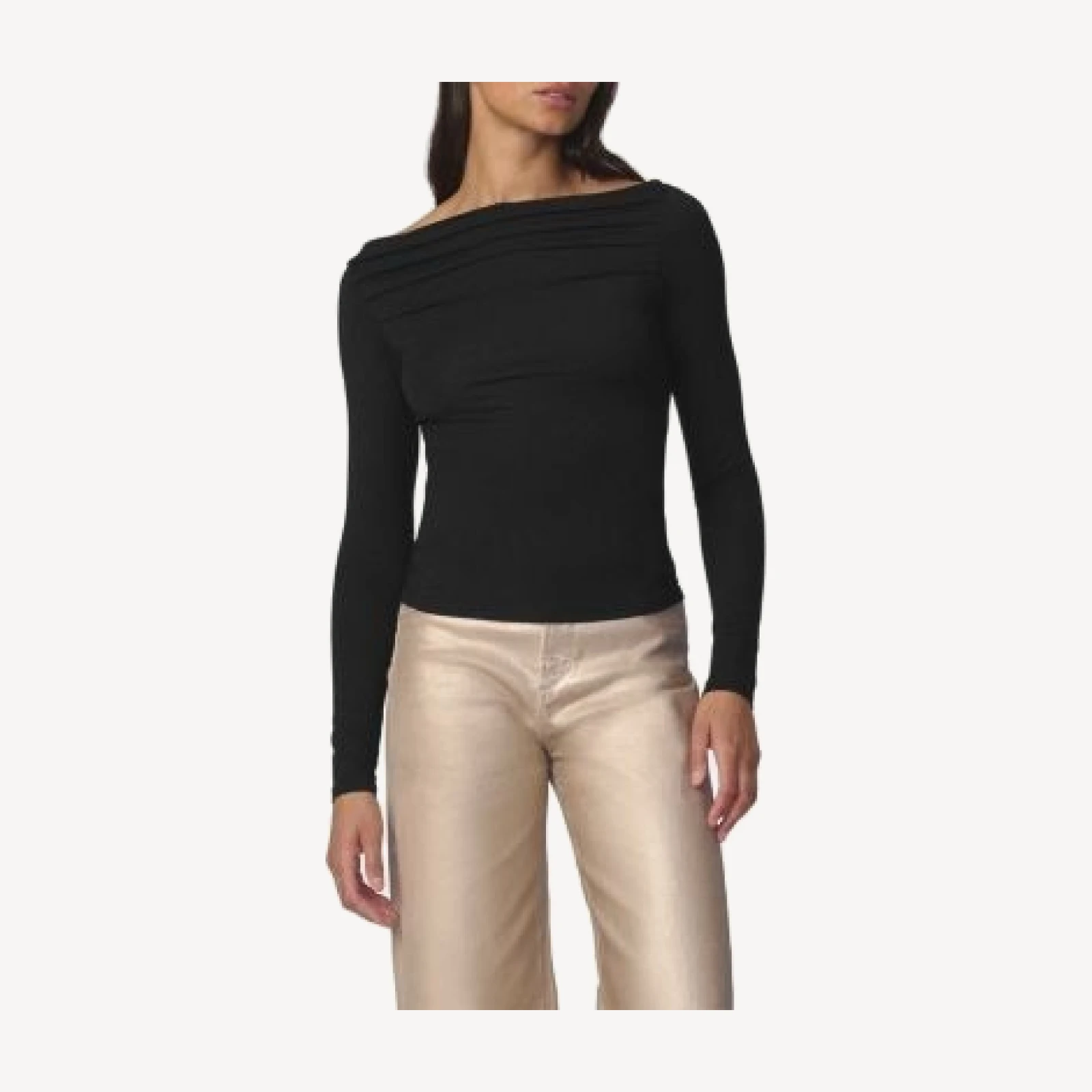 Joe's Jeans The Pleated Off The Shoulder Top