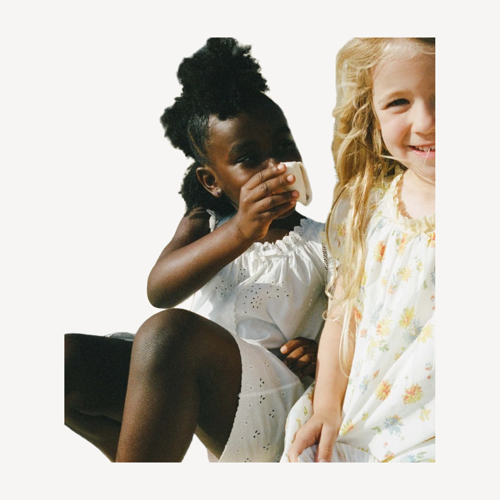 LITTLE NESSIE DRESS -- SALT