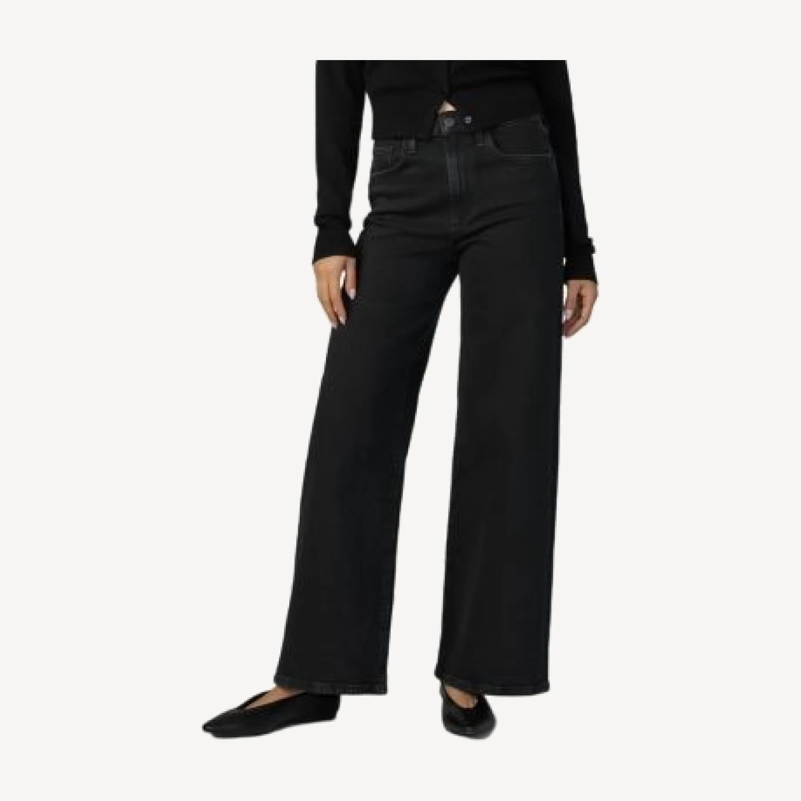 Joe's Jeans Petites The Mia High Rise Wide Leg Jeans in Bewitched