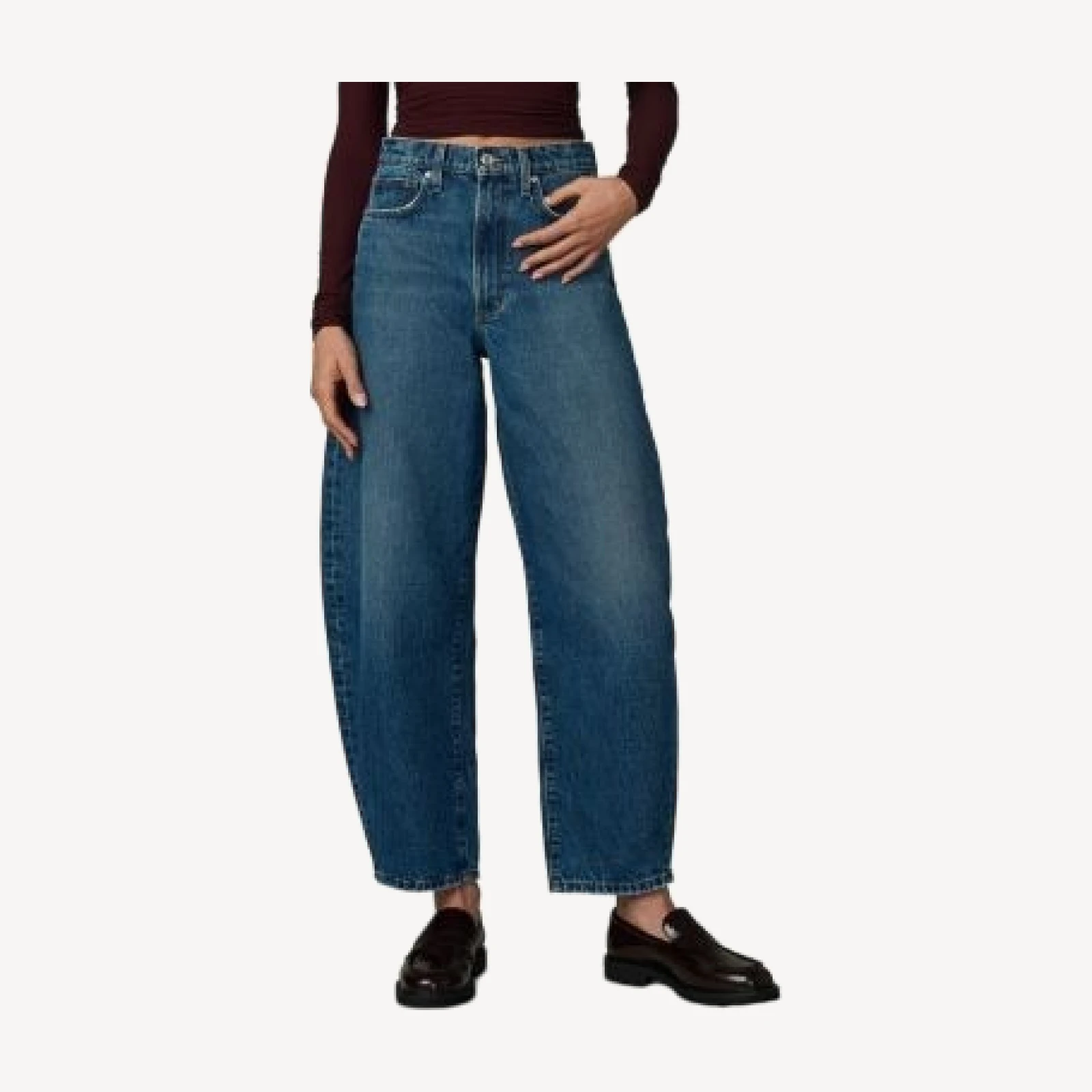Joe's Jeans The Billie High Rise Barrel Jeans in Ephemeral