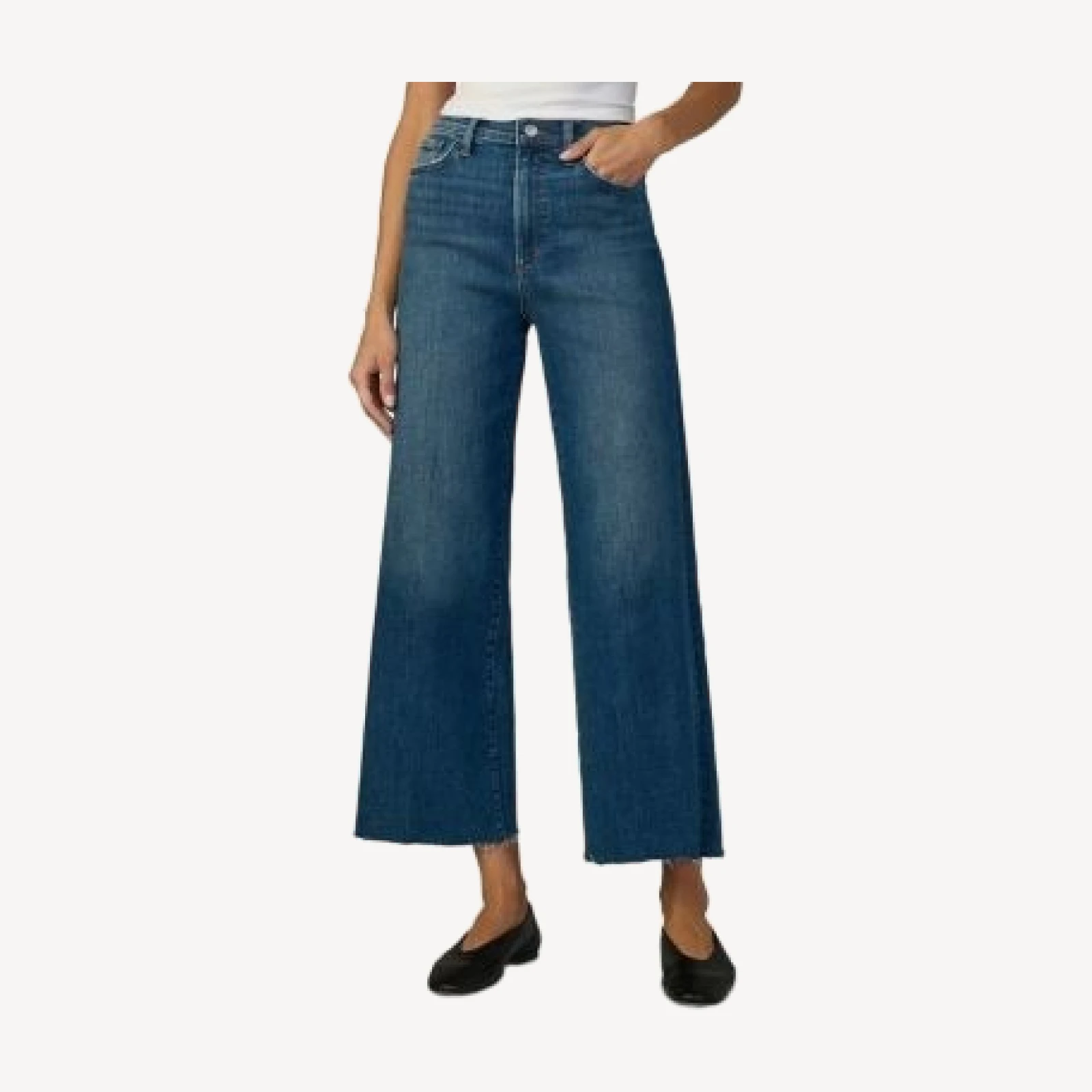 Joe's Jeans The Mia High Rise Wide Leg Ankle Jeans in Candor