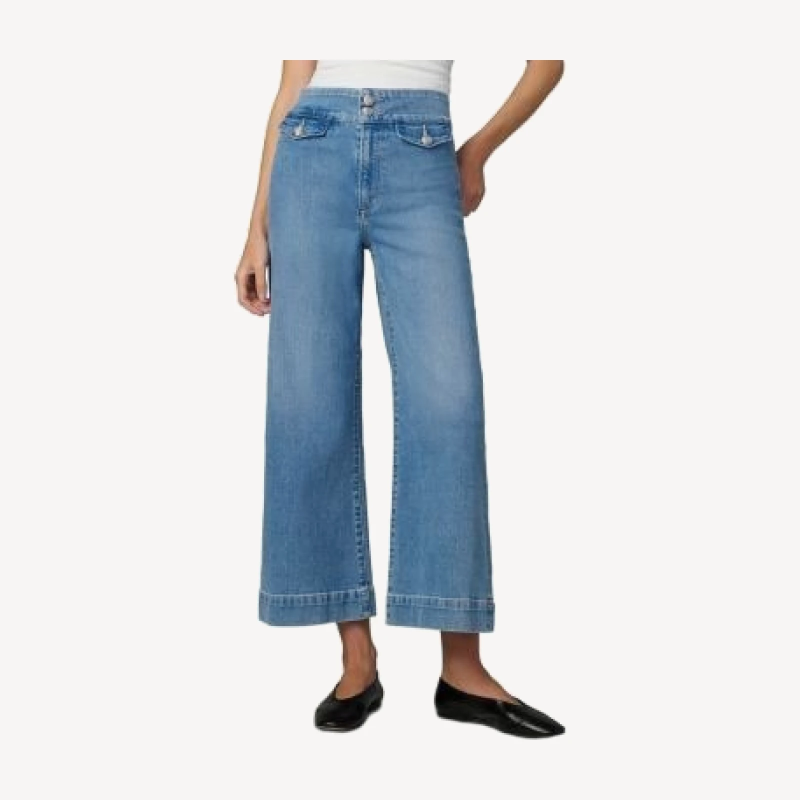 Joe's Jeans The Ellia High Rise Ankle Wide Leg Jeans in Attraction