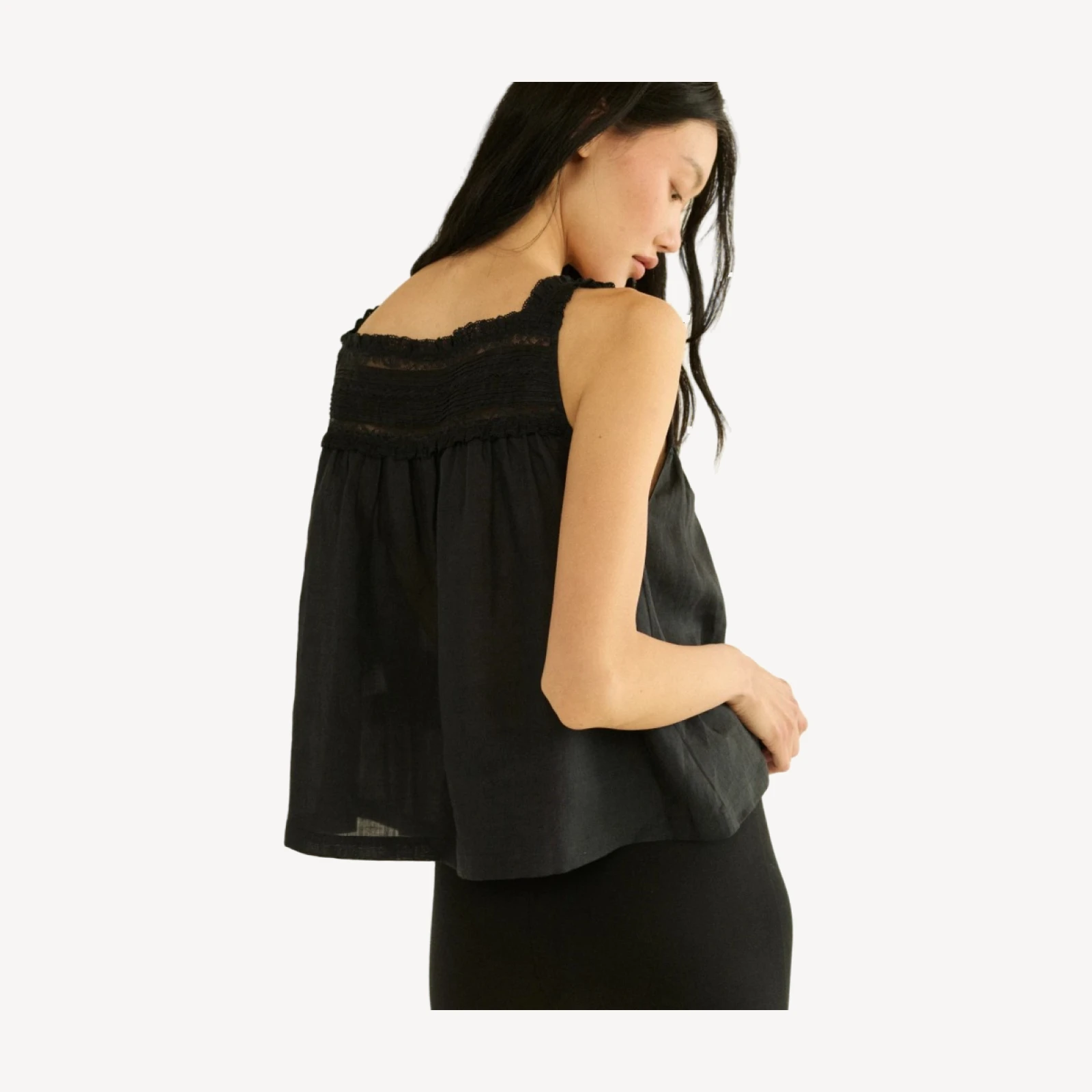 BENITA TOP -- BLACK