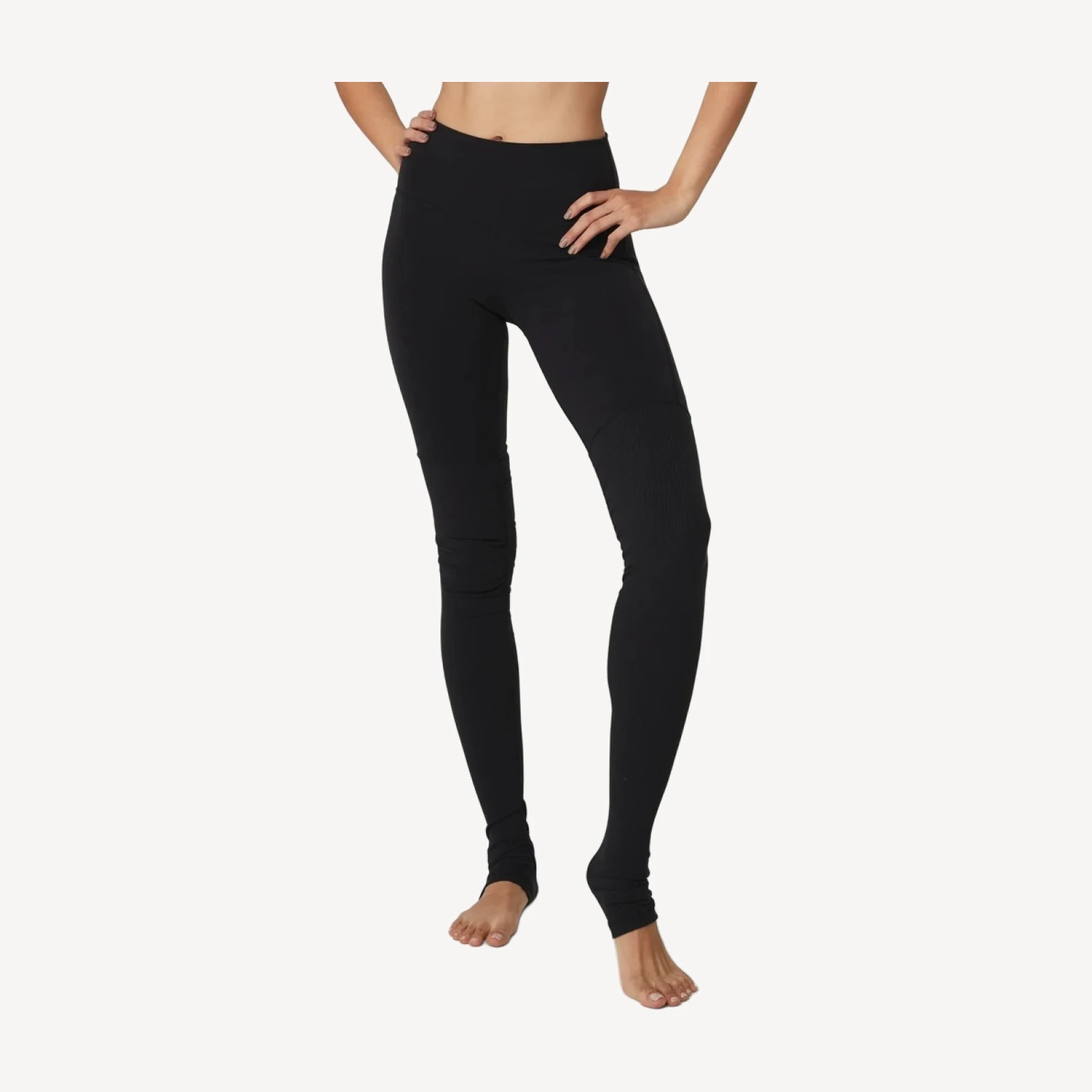 High-Waist Goddess Legging - Black/Black
