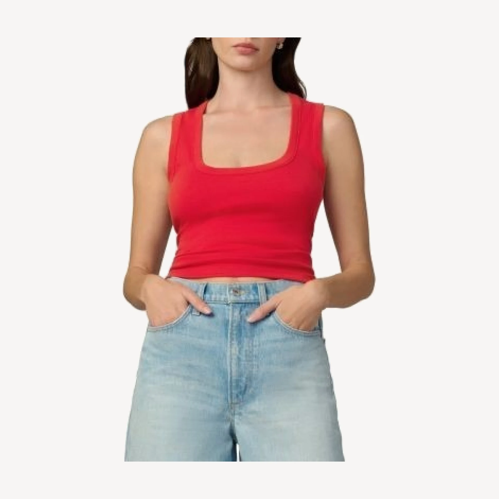 Joe's Jeans The U Neck Cropped Tank Top