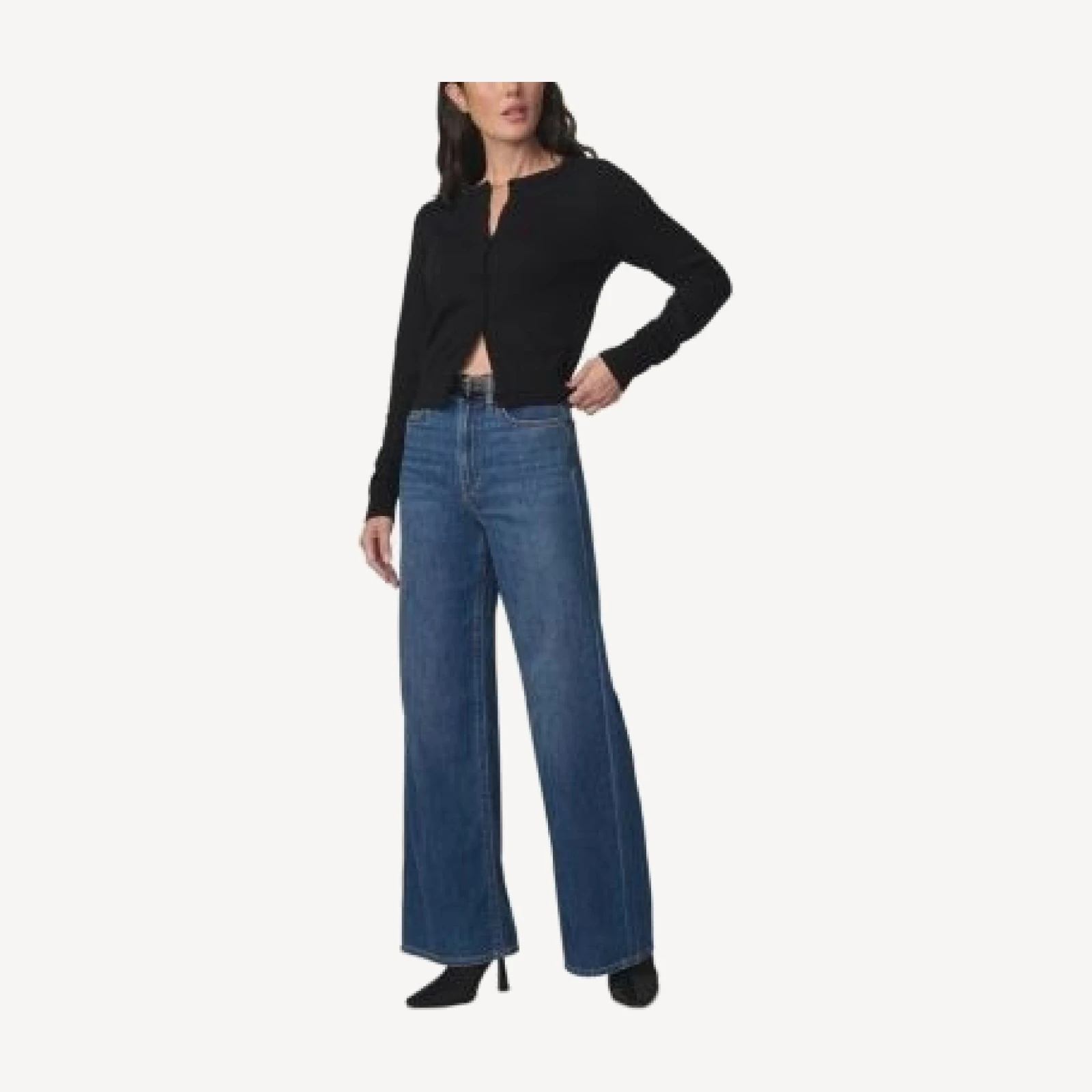 Joe's Jeans The Mia Petites Wide Leg Jeans in Fortunate