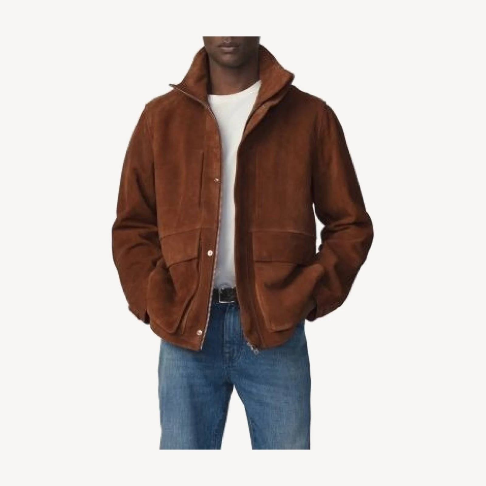 Joe's Jeans Suede Leather Modern Travel Jacket
