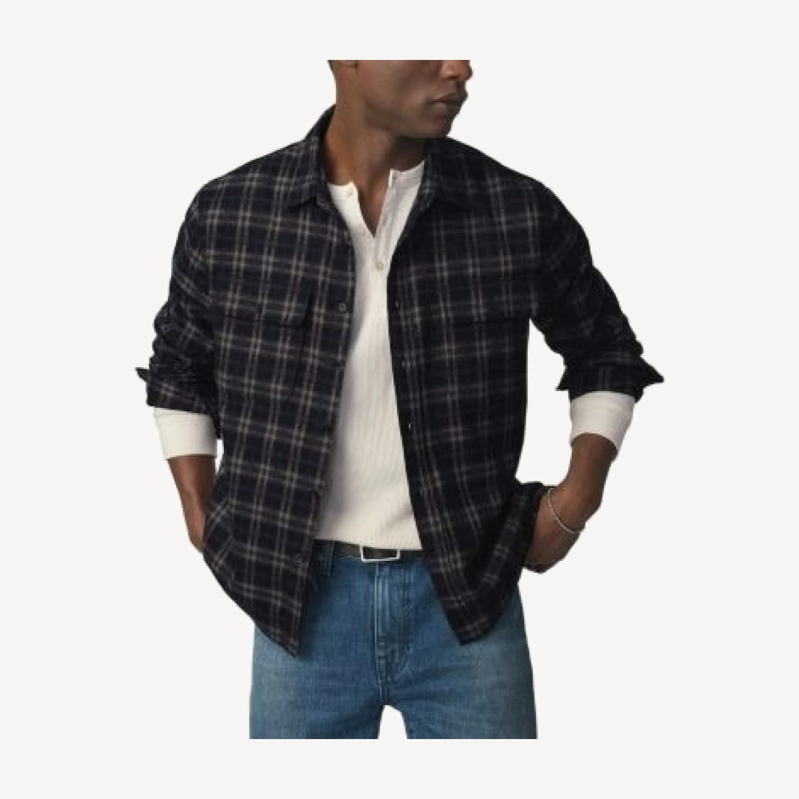 Joe's Jeans Double Pocket Plaid Shirt