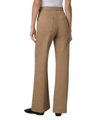 Joe's Jeans The Side Zip High Rise Wide Leg Jeans in Chili Oil