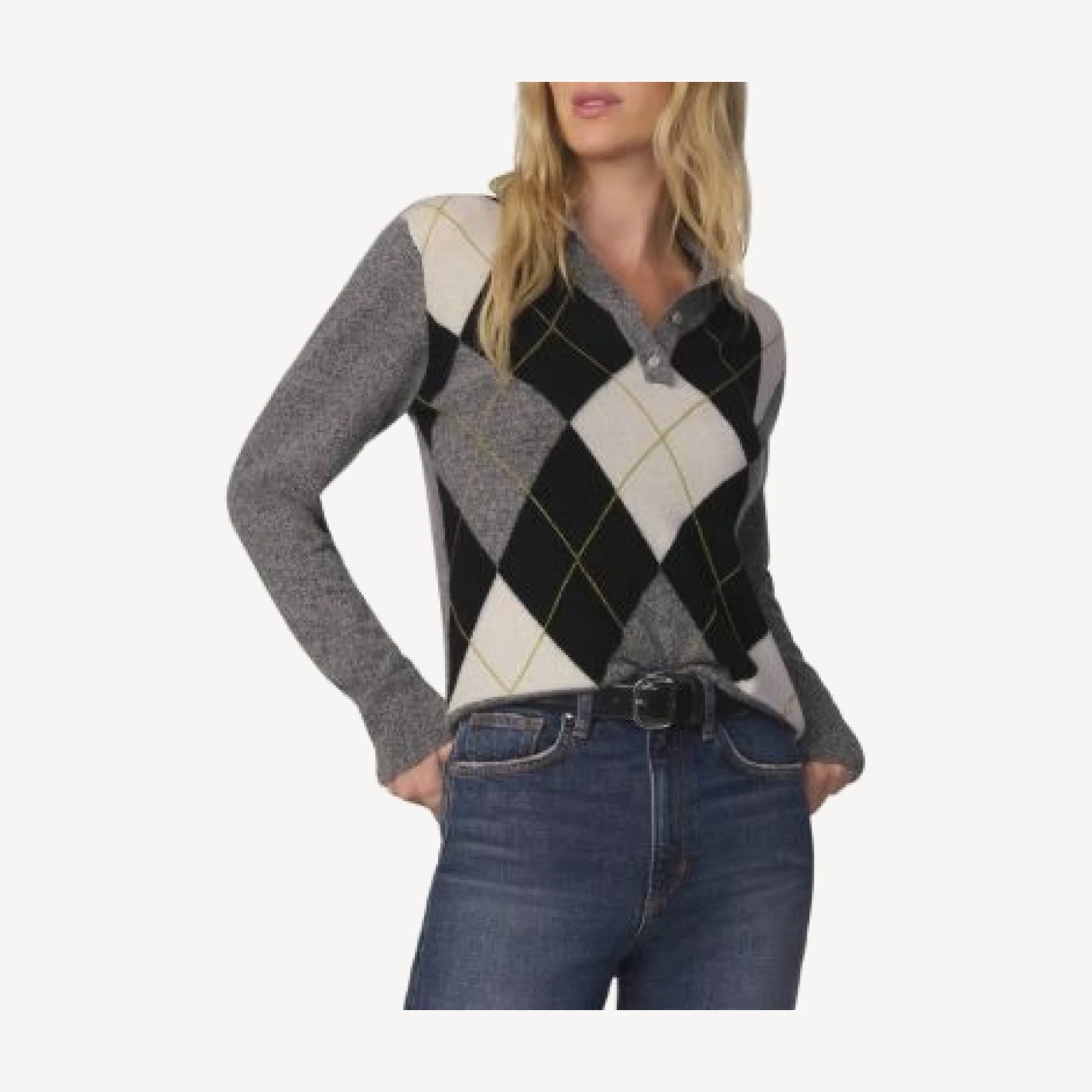 Joe's Jeans The Long Sleeve Cashmere Polo Sweater