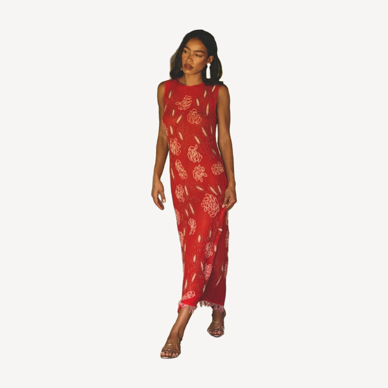 CHANDRA DRESS -- ORANGE CITRINE