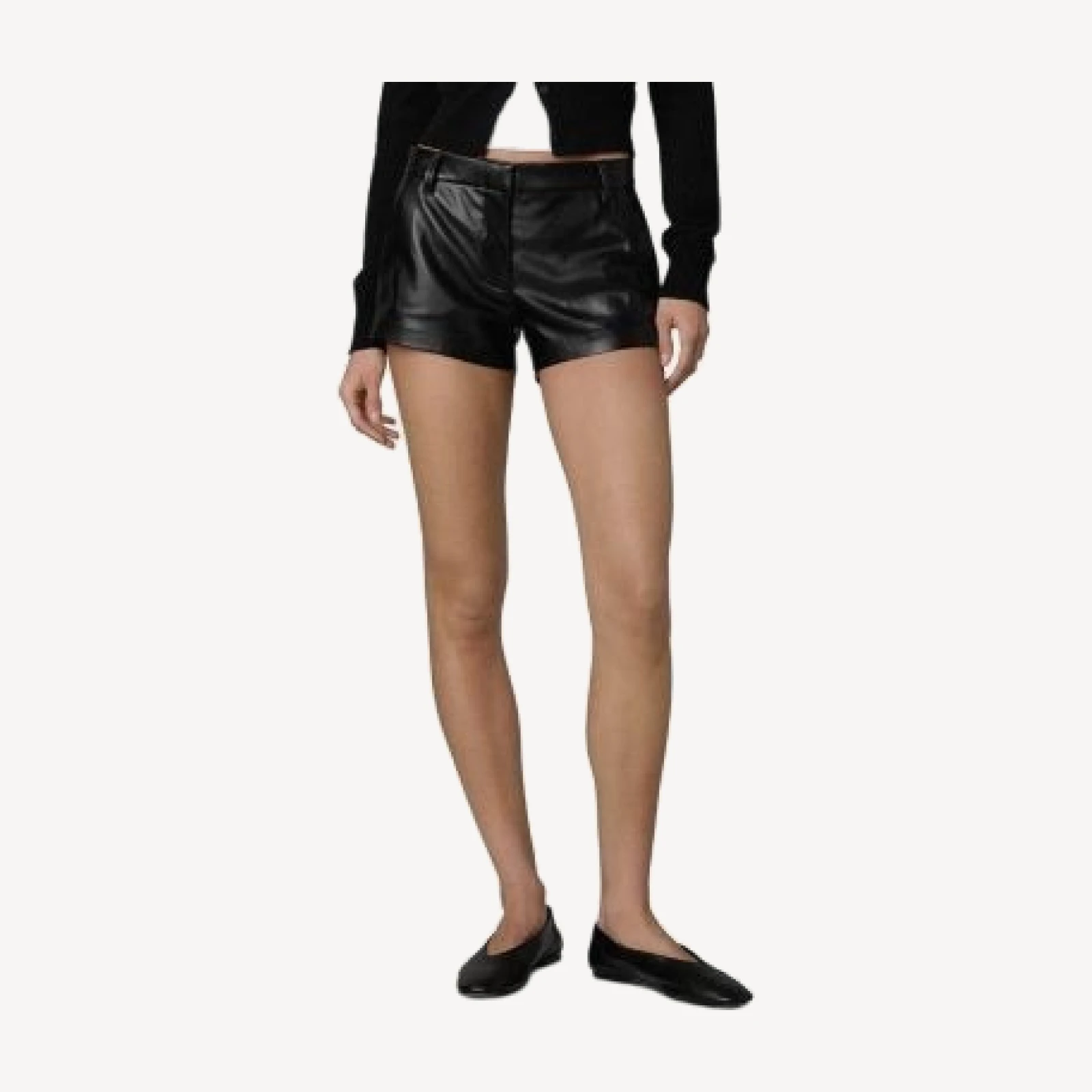 Joe's Jeans The Faux Leather Mini Trouser Shorts