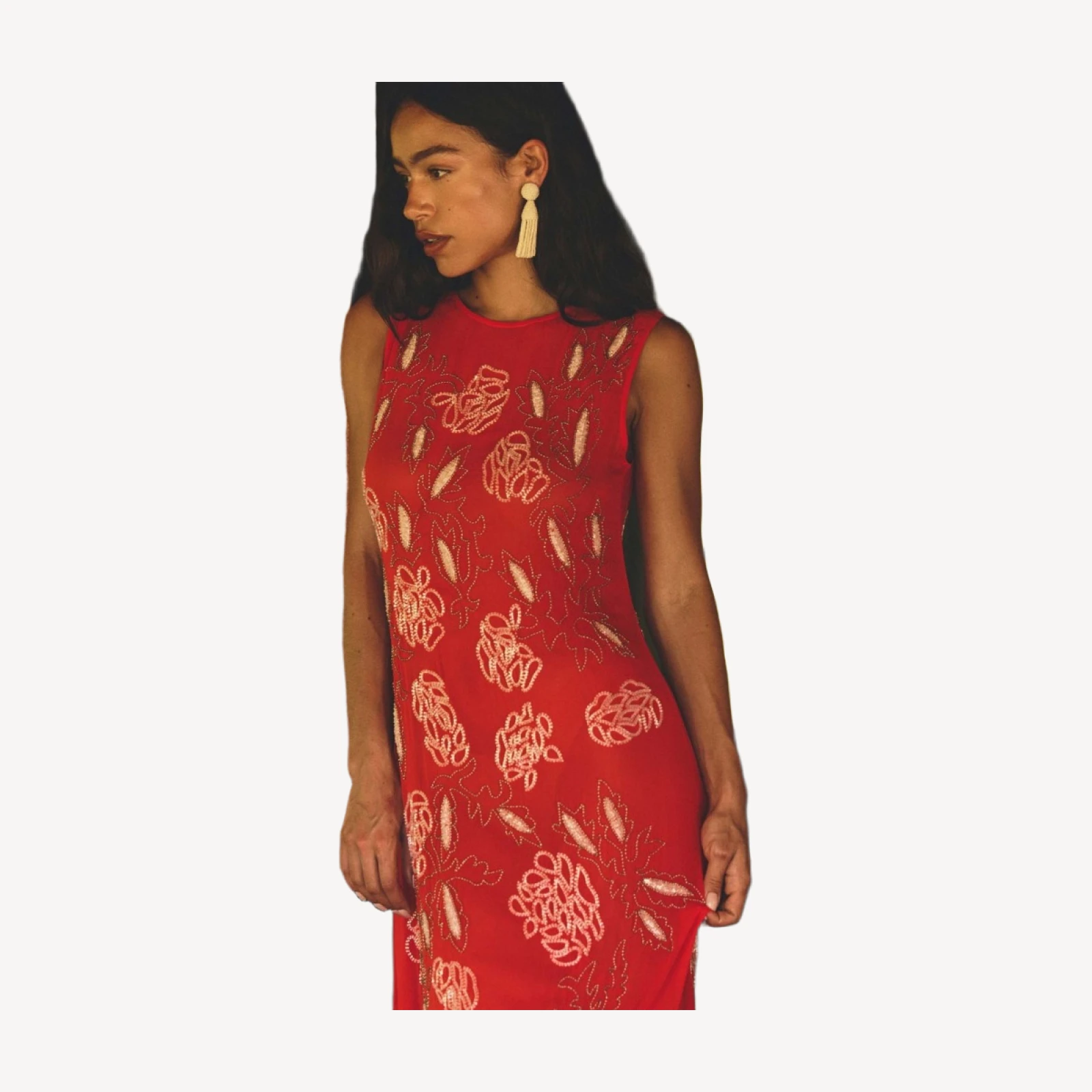 CHANDRA DRESS -- ORANGE CITRINE