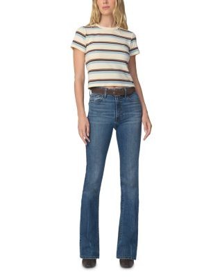 Joe's Jeans The Cotton Stretch Striped Baby Tee