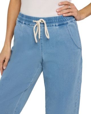 Nydj Relaxed Drawstring Pull On Denim Pants