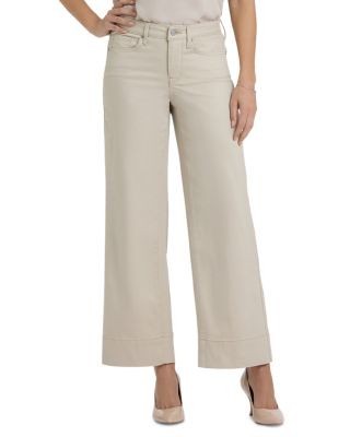 Nydj Teresa Mid Rise Wide Leg Ankle Jeans in Tavern
