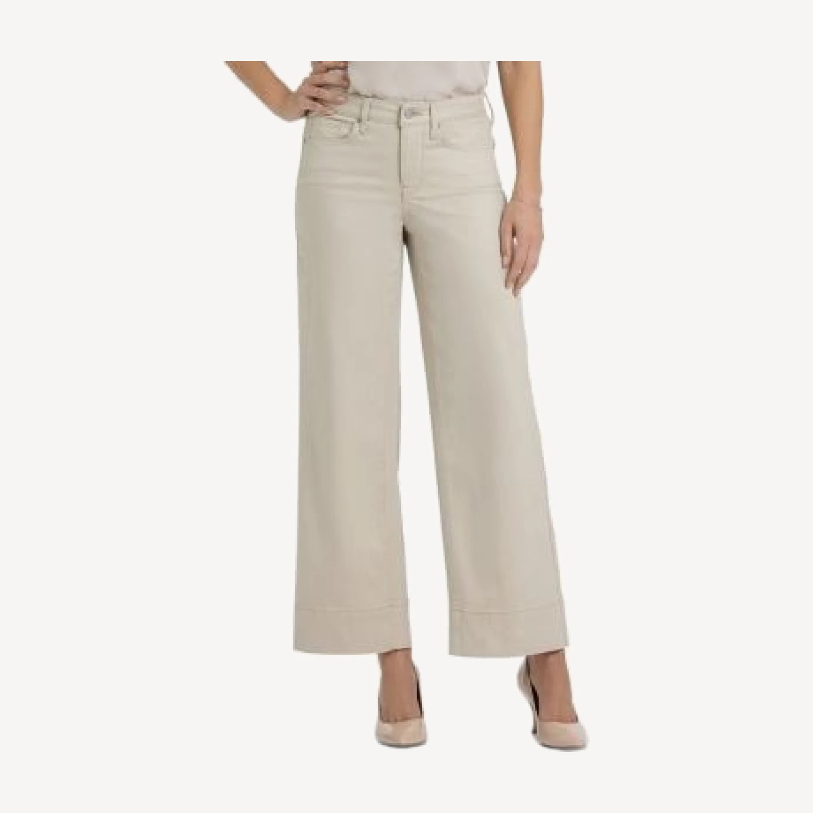 Nydj Teresa Mid Rise Wide Leg Ankle Jeans in Tavern
