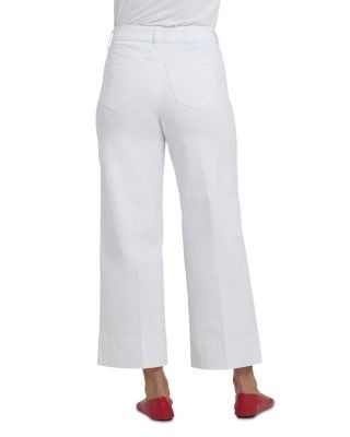 Nydj Petites Teresa Wide Leg Ankle Jeans in Optic White