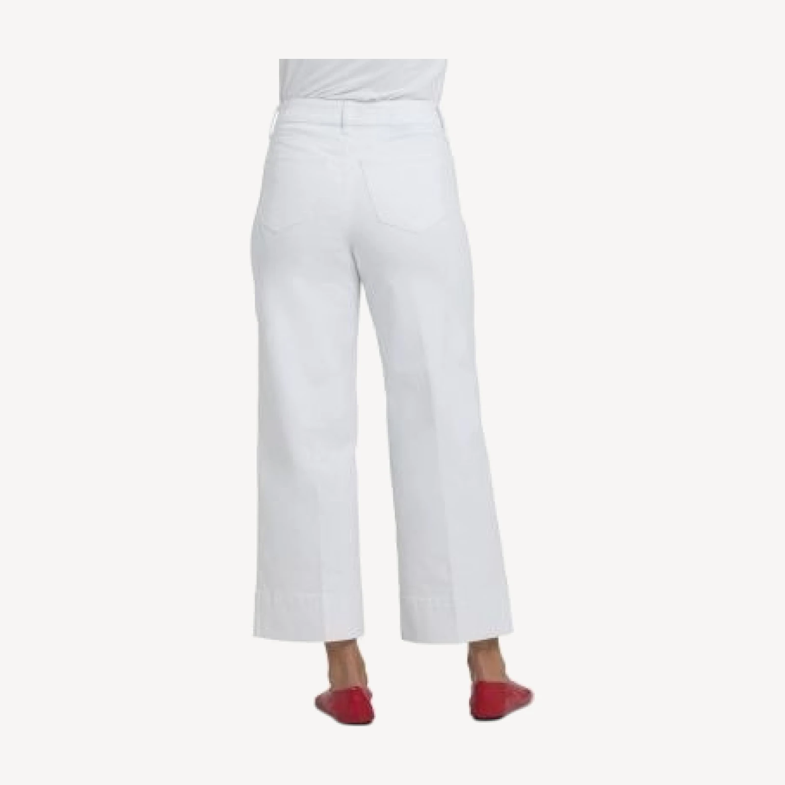 Nydj Petites Teresa Wide Leg Ankle Jeans in Optic White