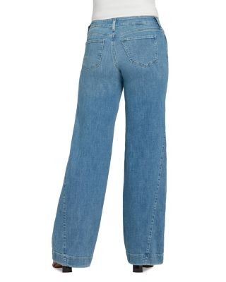 Nydj Teresa High Rise Wide Leg Side Godet Jeans in Dawn Rock