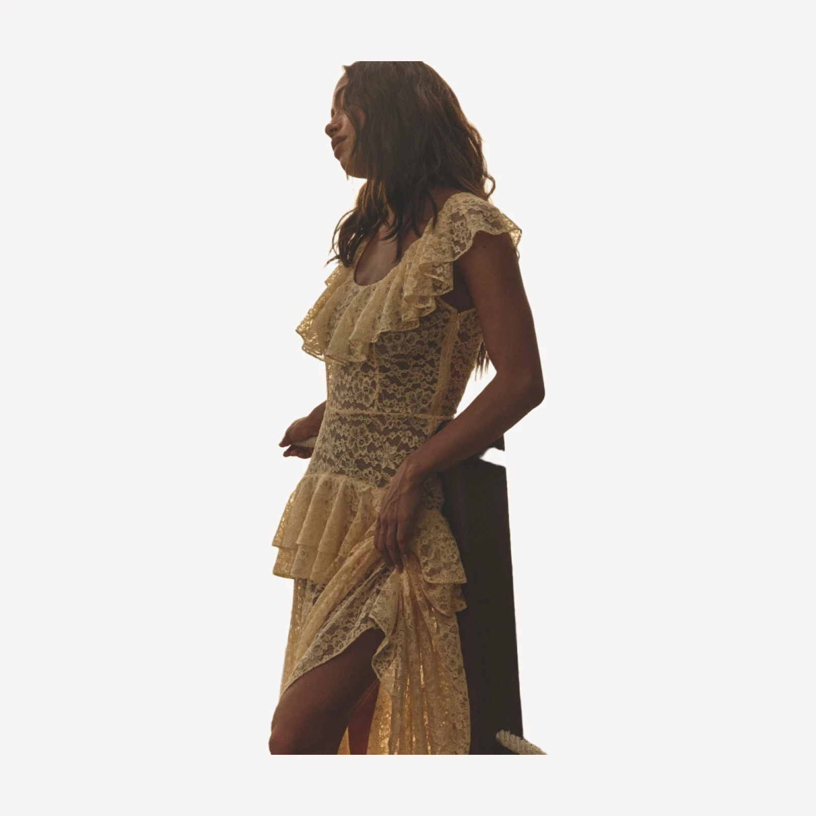 COSTINE DRESS -- VANILLA