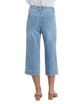 Nydj Brigitte Wide Leg Capri Jeans in Mist Springs