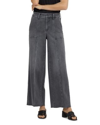 Nydj Simone High Rise Wide Leg Trouser Jeans in Dusty Ash