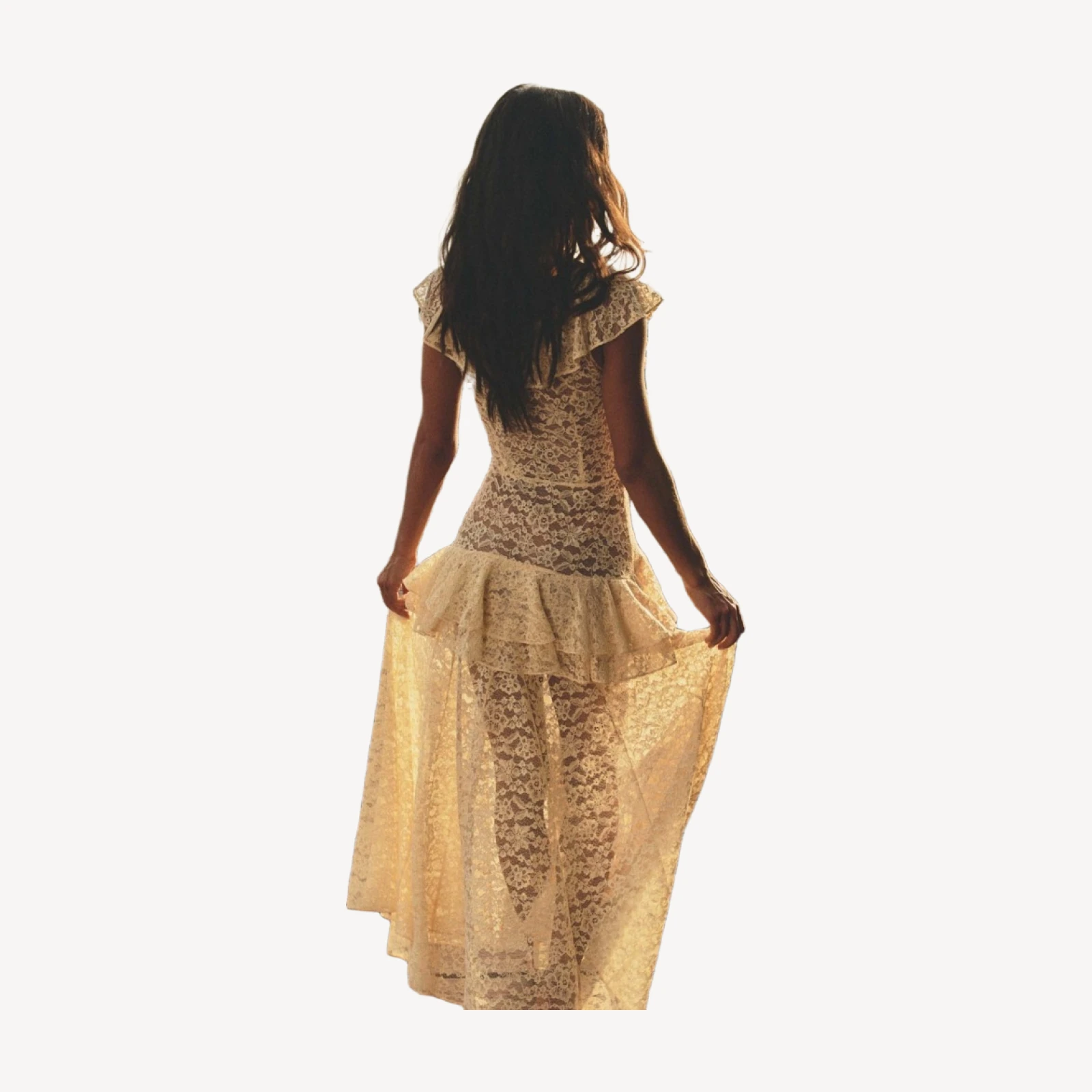 COSTINE DRESS -- VANILLA