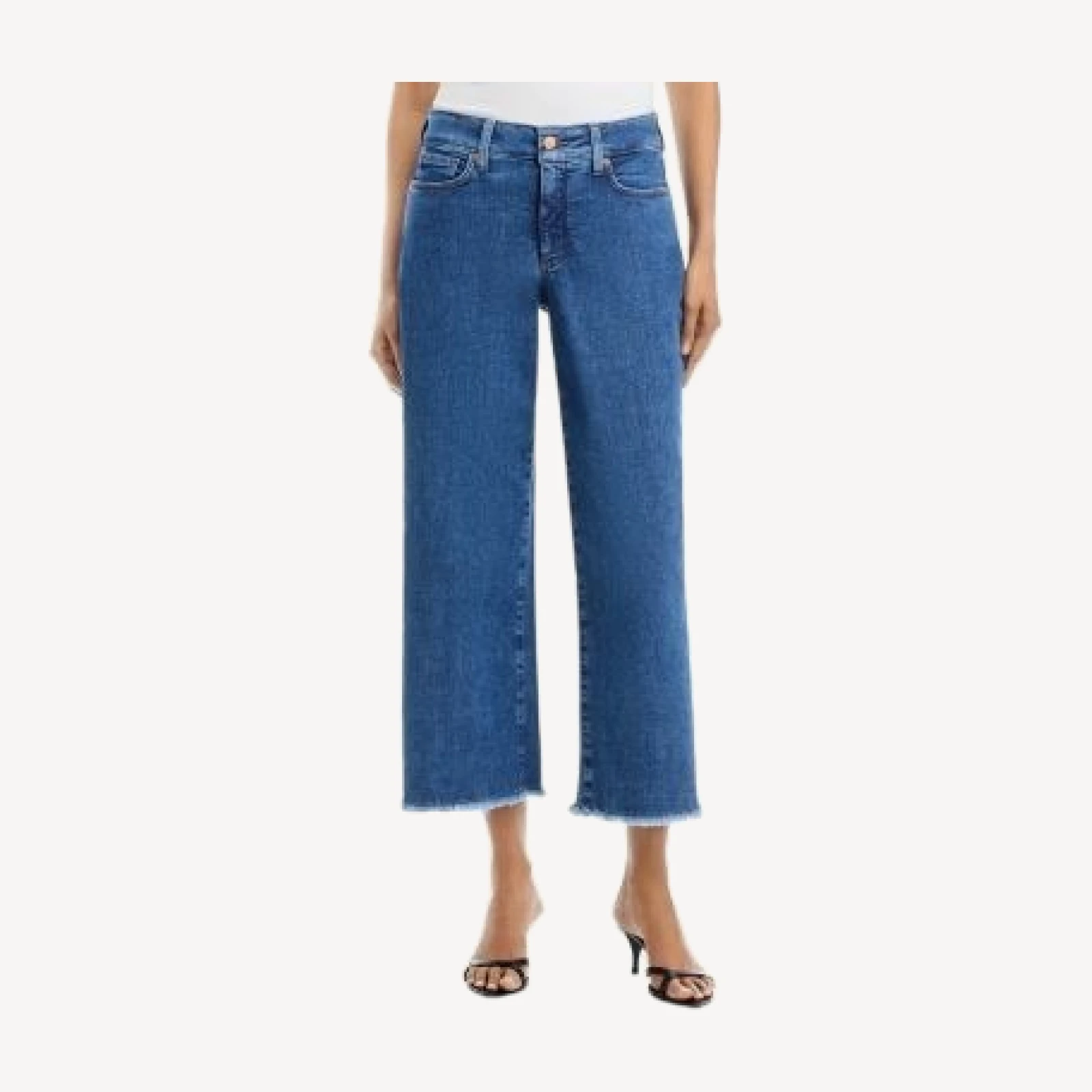 Nydj Teresa High Rise Wide Leg Ankle Jeans in Salton