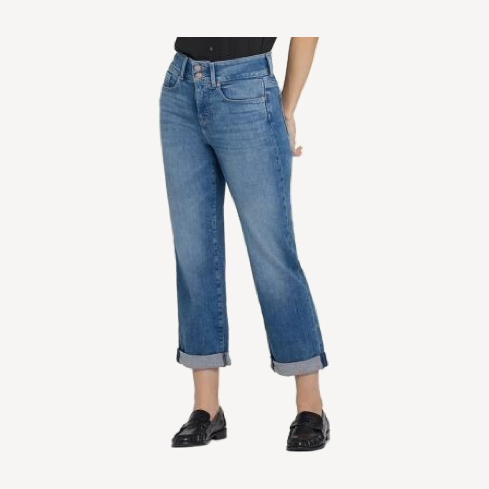 Nydj Bailey High Rise Cropped Straight Jeans