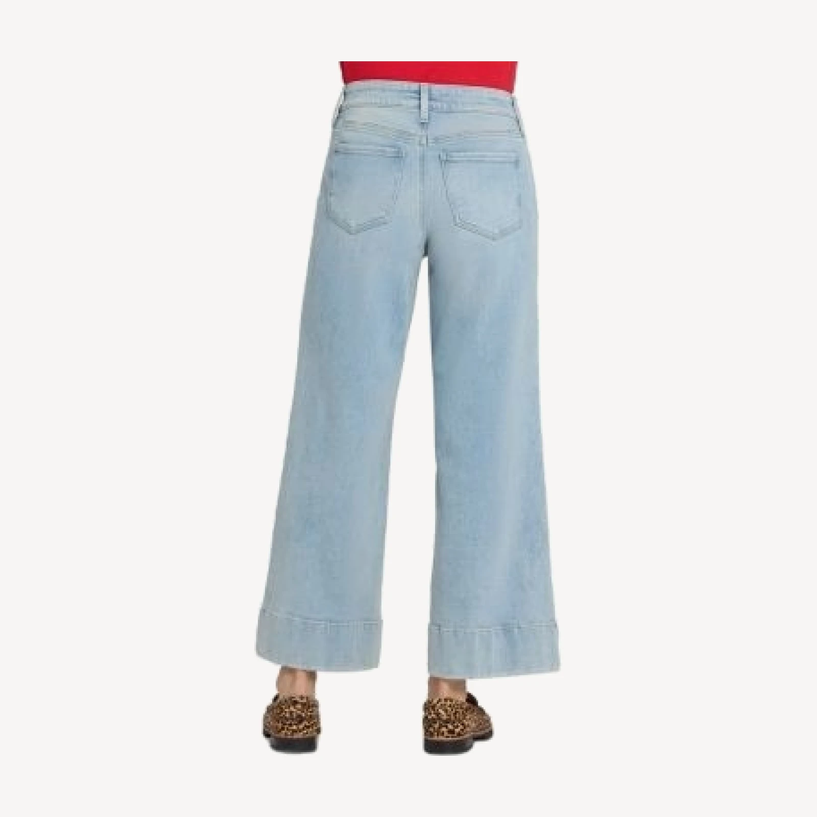 Nydj Teresa High Rise Wide Leg Ankle Jeans in Keys View
