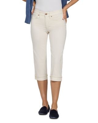 Nydj Marilyn Straight Crop Cuff Jeans in Vintage White