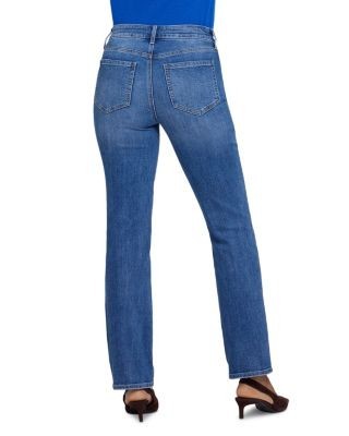 Nydj Marilyn Cotton Blend Marilyn Straight Jeans in Yarrow