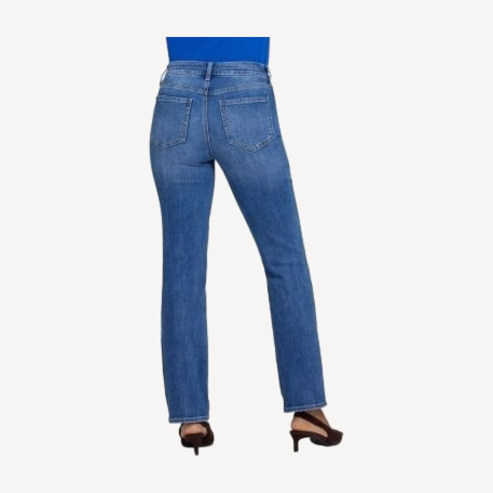Nydj Marilyn Cotton Blend Marilyn Straight Jeans in Yarrow