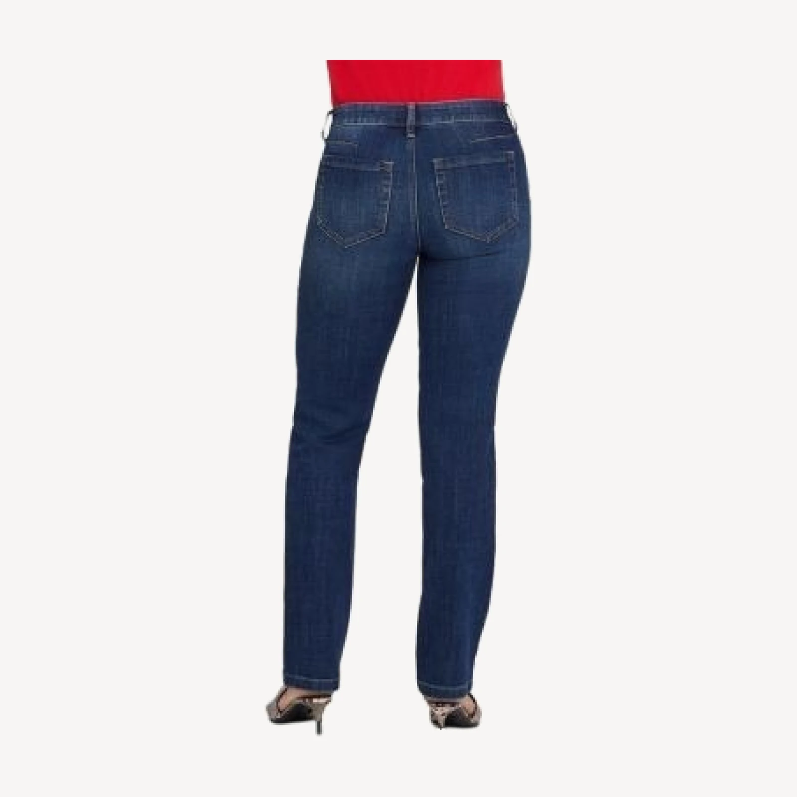 Nydj Marilyn High Rise Straight Jeans in Skylark