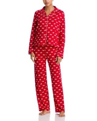 Aqua Notched Collar Jersey Pajama Set - Exclusive