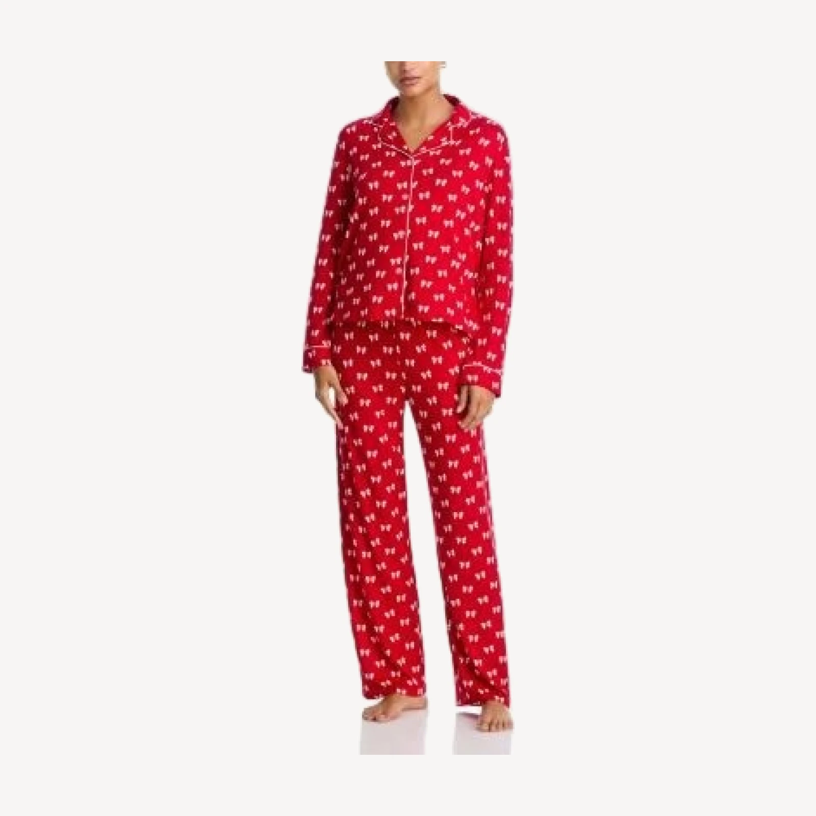 Aqua Notched Collar Jersey Pajama Set - Exclusive