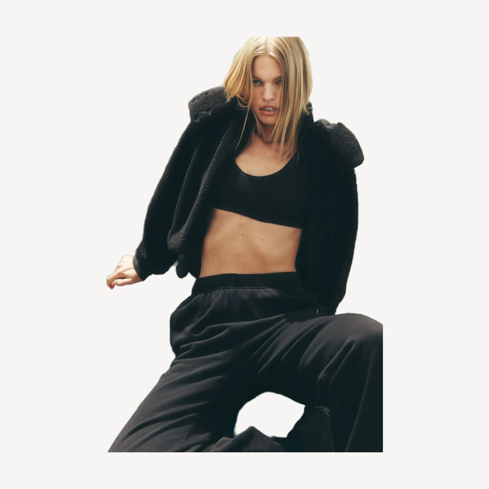Foxy Sherpa Jacket - Black