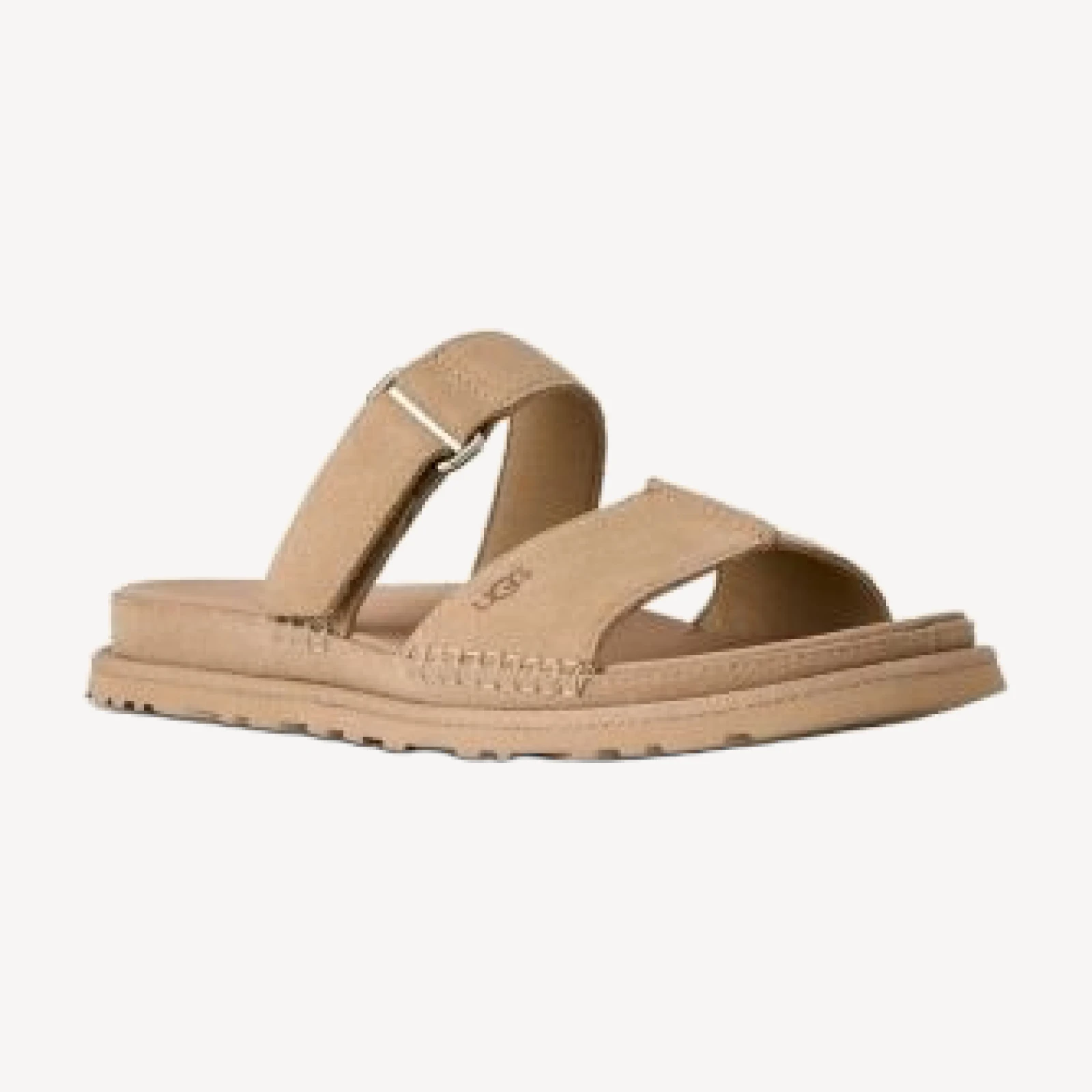 Ugg Women's GoldenGaze Tan Suede Slide Sandals