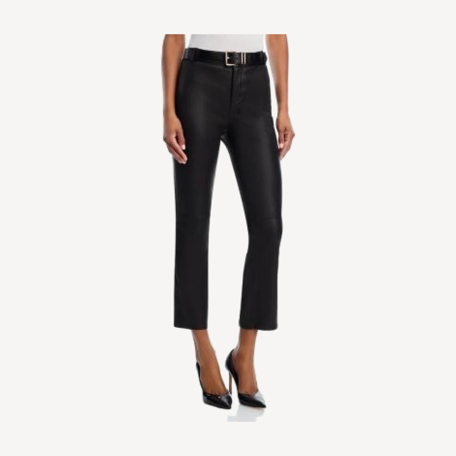 L'Agence Ketra Leather Baby Boot Pants