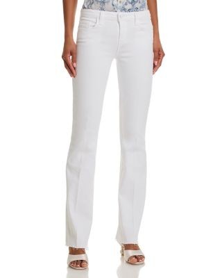 L'Agence Sneeki Straight Leg Jeans in Blanc