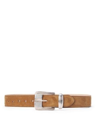 L'Agence Aya Engraved Buckle Western Belt