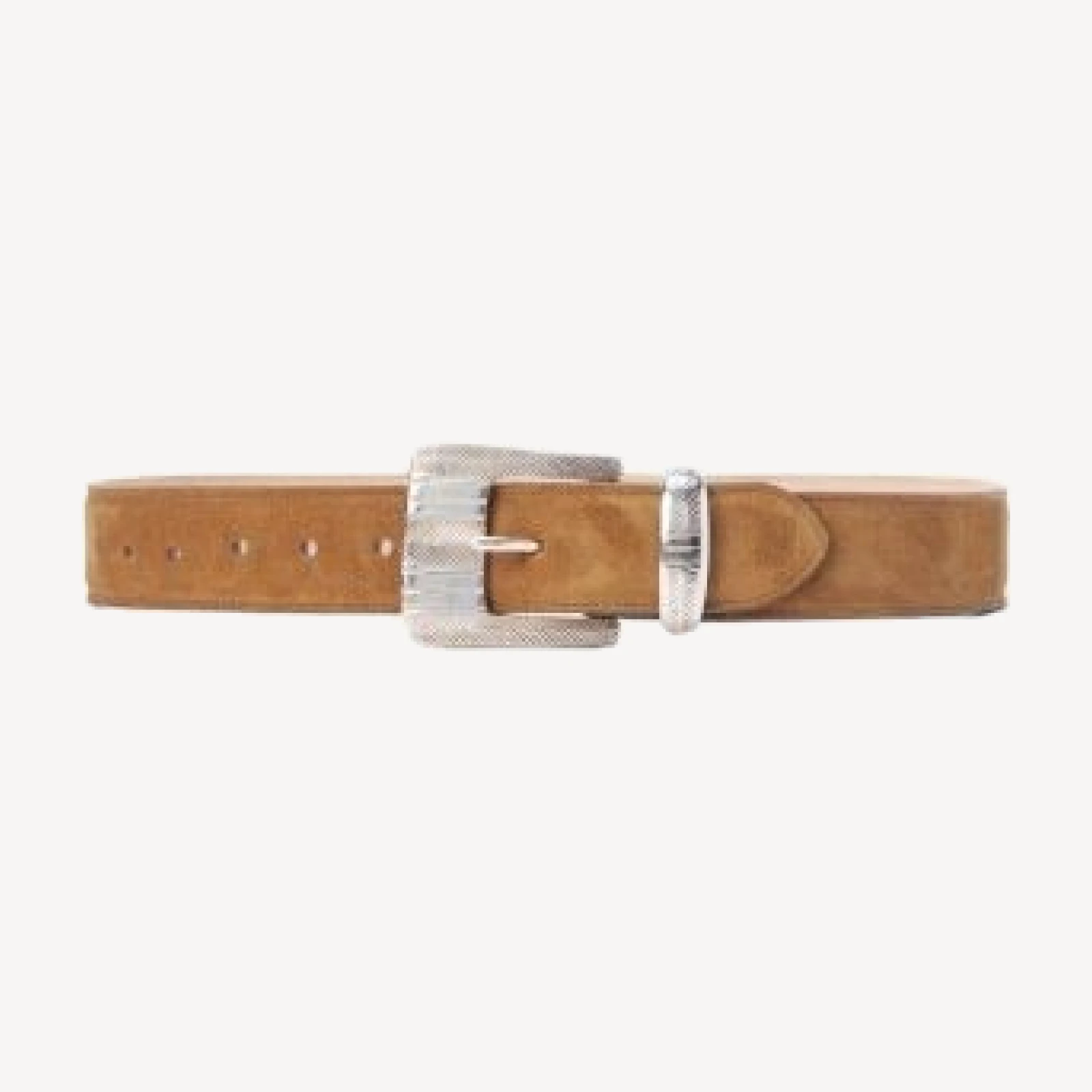 L'Agence Aya Engraved Buckle Western Belt