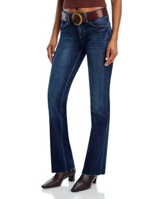 L'Agence Sneeki Low Rise Sneaker Straight Jeans in Columbia