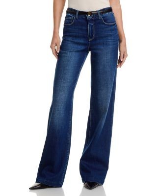L'Agence Scottie High Rise Wide Leg Jeans in Marvista