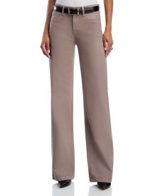 L'Agence Clayton High Rise Wide Leg Jeans in Driftwood