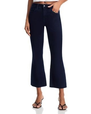 L'Agence Kendra Mid Rise Cropped Flare Jeans in Columbia