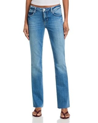 L'Agence Sneeki Low Rise Straight Sneaker Jeans in Kona
