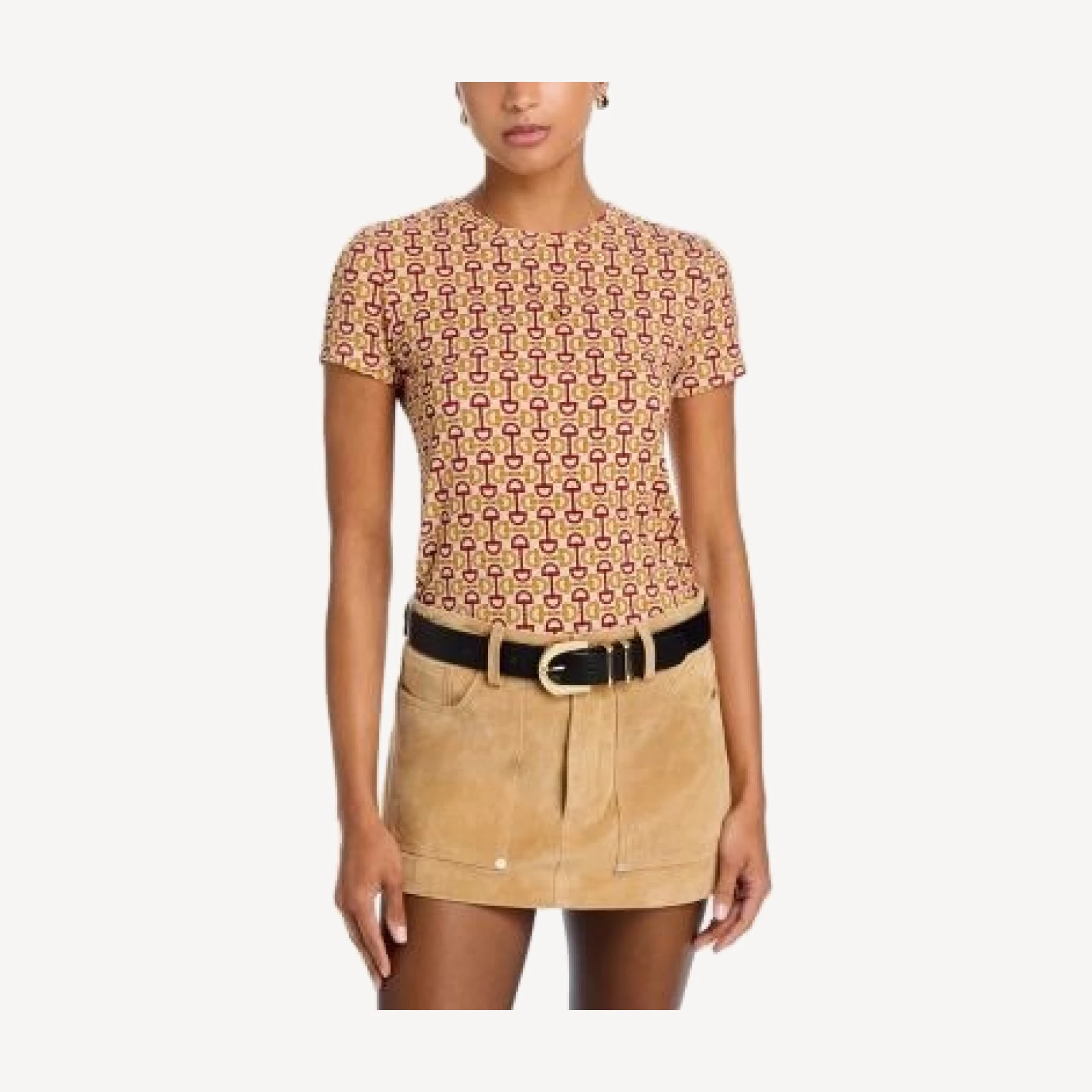 L'Agence Ressi Horse Bit Print Tee