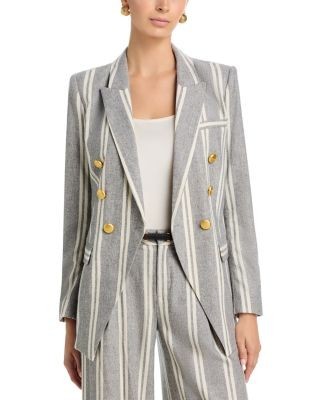 L'Agence Kendi Long Double Breasted Blazer